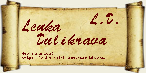 Lenka Dulikrava vizit kartica